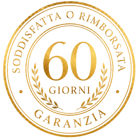 Garanzia 60 giorni soddisfatta o rimborsata
